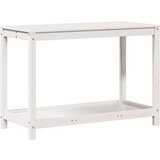 Furnova Miza za sajenje s polico bela 108x50x75 cm trdna borovina, (21920017) | Shoptok.si