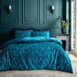 Catherine Lansfield Modra žametna posteljnina za zakonsko posteljo 200x200 cm Regal Birds – | Shoptok.si