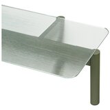 noo.ma Zeleni stolić za kavu sa staklenom pločom stola 55x105 cm Kob – | shoptok.hr