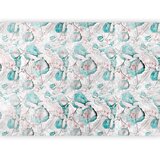 Foto tapeta - Autumn souvenirs - floral pattern with turquoise leaves 200x140 | shoptok.hr