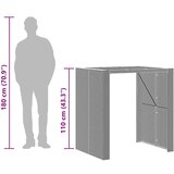  3-dijelni vrtni barski set s jastucima sivi poliratana bagrem | shoptok.hr