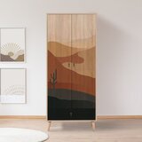 Hanah home Ormar City Gardrop Desert 80x190x45cm Šareni Cijene