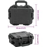  Prijenosni kovčeg crni 30x24,5x12,5 cm od PP-a | shoptok.hr