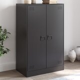 vidaXL Komoda crna 67 x 39 x 107 cm čelična Cijene