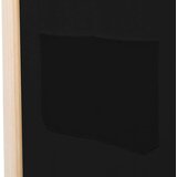 vidaXL Paravan 5-delni 200x170x4 cm črno blago | Shoptok.si