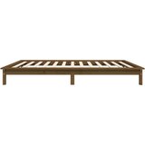  Posteljni okvir medeno rjav 90x190 cm trdna borovina 3FT, (20788362) | Shoptok.si
