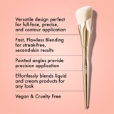 ICONIC London Complexion Brush čopič za kremasti in tekoči puder 1 kos | Shoptok.si