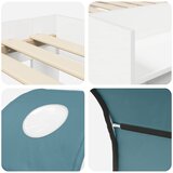  Krevet s Tunnels 4 pcs Bijela i svjetloplava Konstruirano drvo | shoptok.hr