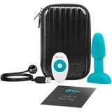 b-Vibe Vibracijski analni čep - Rimming Petite, svetlo moder | Shoptok.si