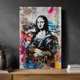  Slika GRAFFITI MONA na platnu | Poslikana struktura | Shoptok.si