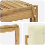  Set vanjskih sofa 6 kom. Bijela i krem | shoptok.hr