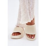 Boto Women's Lightweight Foam Slippers On Thick Sole Ecru Querceria | shoptok.hr