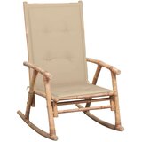  Stolica za ljuljanje od bambusa s jastukom | shoptok.hr
