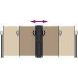  Uvlačiva bočna tenda 100 x 1000 cm smeđesiva | shoptok.hr