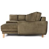 Bonami Selection Zelena sklopiva kutna garnitura od samta (s lijevim kutom/u obliku slova "U") Tori – | shoptok.hr