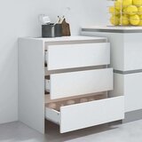 vidaXL komoda bela 70x41x75 cm iverna plošča | Shoptok.si