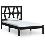 Furnova Posteljni okvir črn iz trdne borovine 75x190 cm, (21942934) | Shoptok.si