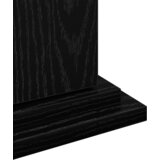 vidaXL Razstavno stojalo s shranjevanjem Črno leseno 31x30x60 cm Umetno les | Shoptok.si