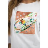 Kesi Blouse with 3D Bird white graphics | shoptok.hr