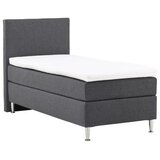 Venture Home kontinentalni krevet Toledo 200 × 66 × 90 cm, tamnosiva | shoptok.hr