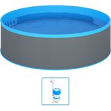  Nadzemni bazen s visećim skimmerom i crpkom 350 x 90 cm sivi | shoptok.hr