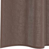 Voile zavjese s gornjim jezičkom 2 kom smeđe Smeđa 140 x 175 cm | Shoptok.si