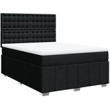  Krevet s oprugama i madracem crni 140 x 190 cm od tkanine | shoptok.hr