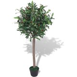  Umjetni Lovor s Lončanicom 120 cm Zeleni | Eponuda.com