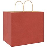  Papirnate vrećice 250 kom s ručkama crvene 32x22x28 cm | shoptok.hr