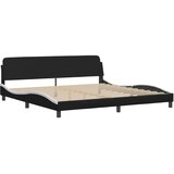  Krevet s madracem Hvar crno-bijeli 200 x 200 cm od umjetne kože | shoptok.hr