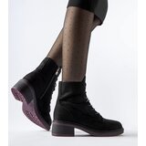 Gemre Black classic ankle boots with purple sole Teo | Shoptok.si