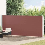 vidaXL Uvlačiva bočna tenda za terasu 180 x 600 cm smeđa | shoptok.hr