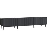 vidaXL TV omarica s predalom Črna 147 x 34,5 x 32 cm Inženirski les, (5000210359) | Shoptok.si