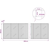  Gabion s žicom debljine 3,5 mm i mrežom 5x5 cm 800x10x100 cm | shoptok.hr