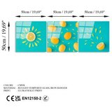WALLXPERT dekorativna slika od kaljenog stakla (3 komada)uv 854 50 x 50 | ePonuda.com