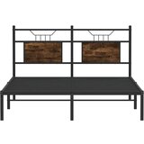  Posteljni okvir brez vzmetnice hrast 150x200 cm inženirski les, (21829191) | Shoptok.si
