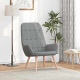  Fotelja za opuštanje svijetlo siva tkanina | Shoptok.si