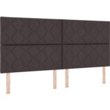  Krevet s Podnicom i Madracem &amp LED Tamnosmeđa 200x200 cm Tkanina | shoptok.hr