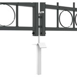 vidaXL Vrata Ograde za Vrt s Arhivnim Vrh Siva 500 x 100 cm Čelik | shoptok.hr