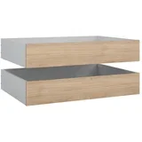 Predali za pod posteljo v kompletu 2 ks 90x190/140x190 cm v naravni barvi Naia –