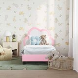  Okvir kreveta za malu djecu s naslonom Ružičasta 70 x 140 cm PU | shoptok.hr