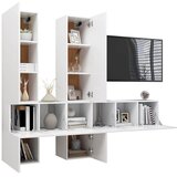  7-dijelni set TV ormarića bijeli od konstruiranog drva | shoptok.hr