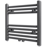 vidaXL kupaonski radijator za ručnike s prečkama ravni sivi 480 x 480 mm Cijene