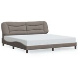 vidaXL Posteljni okvir z vzglavjem taupe 200x200 cm blago, (21081572) | Shoptok.si