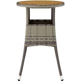  Vrtna miza Ø60x75 cm akacijev les in poli ratan siva, (20665832) | Shoptok.si