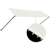  Tenda na uvlačenje s LED svjetlima 400 x 150 cm krem Cijene