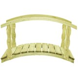  Vrtni most s ogradom 170 x 74 x 105 cm od impregnirane borovine | shoptok.hr