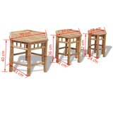  Vrtni stolci 3 kom od bambusa | shoptok.hr
