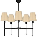  Luster na štapu MADELA 5xE14/40W/230V bež/crna | Eponuda.com