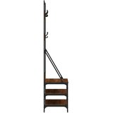  Stalak za odjeću i cipele smeđa boja hrasta 70x40x184 cm | shoptok.hr